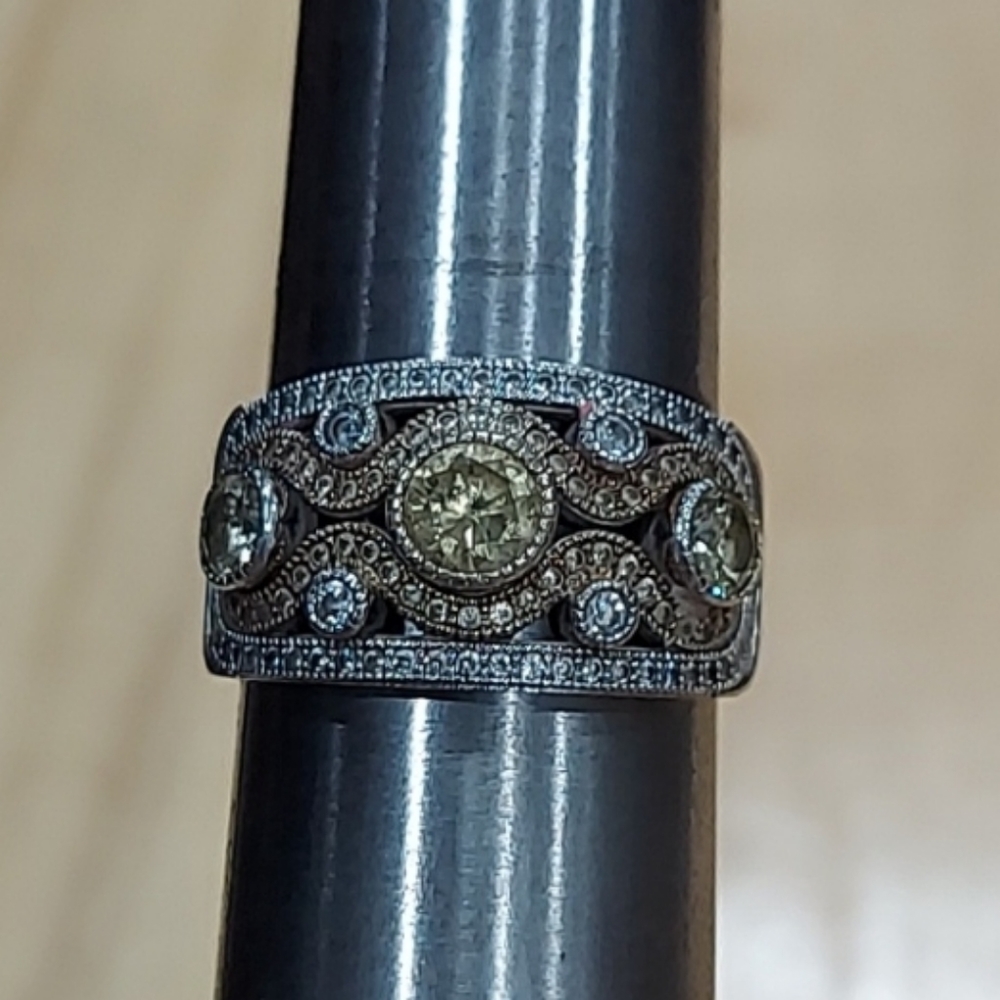 Lafonn sterling silver multione simulated diamond ring